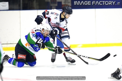 2019-12-14 Hockey Milano Bears-Chiavenna 3073 Bryan Suevo